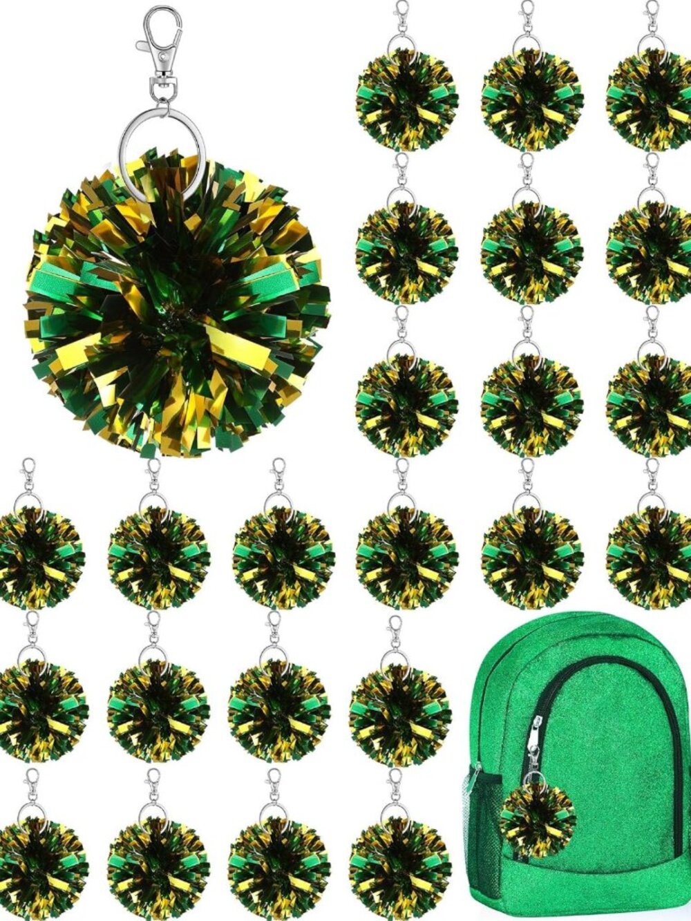 Cheerful Pom Pom Keychain | Fun Accessory for Bags, Keys & Backpacks